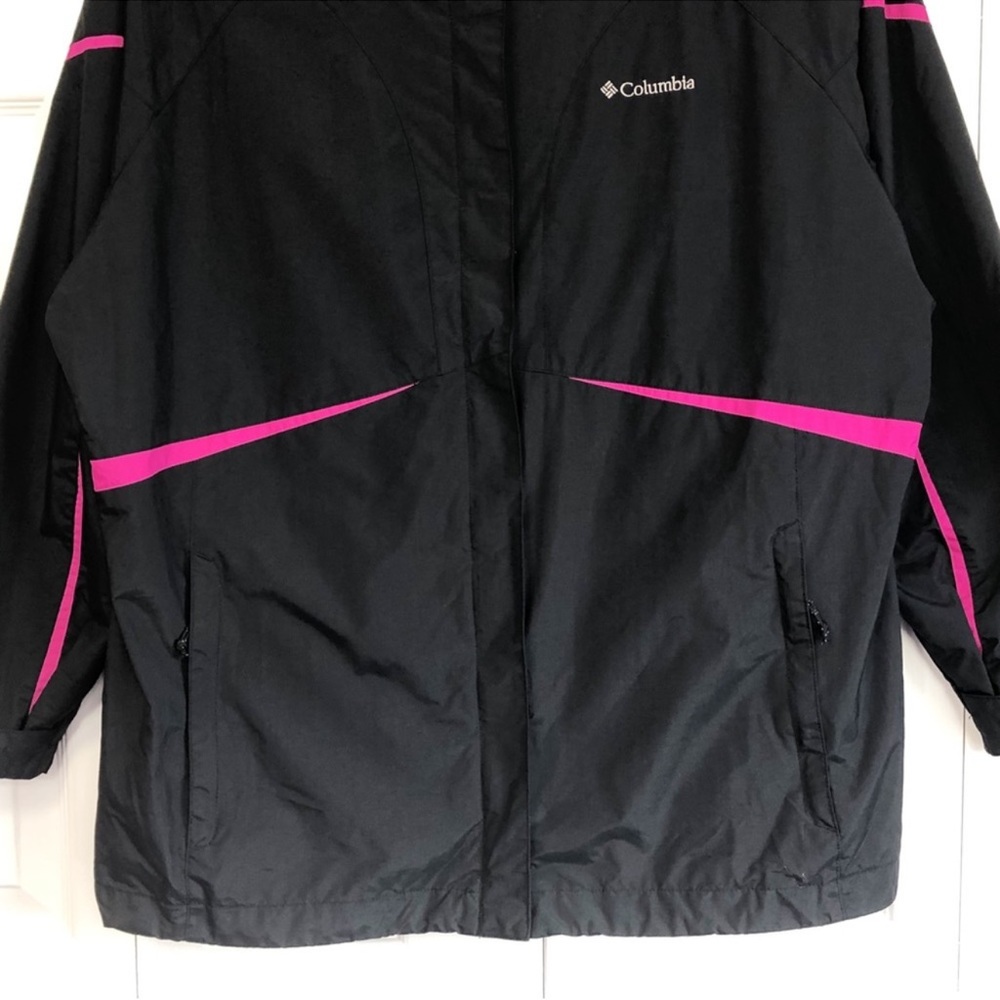 Columbia Women's Black & Hot Pink Interchange Jacket Size 1X - Picture 7 of 15